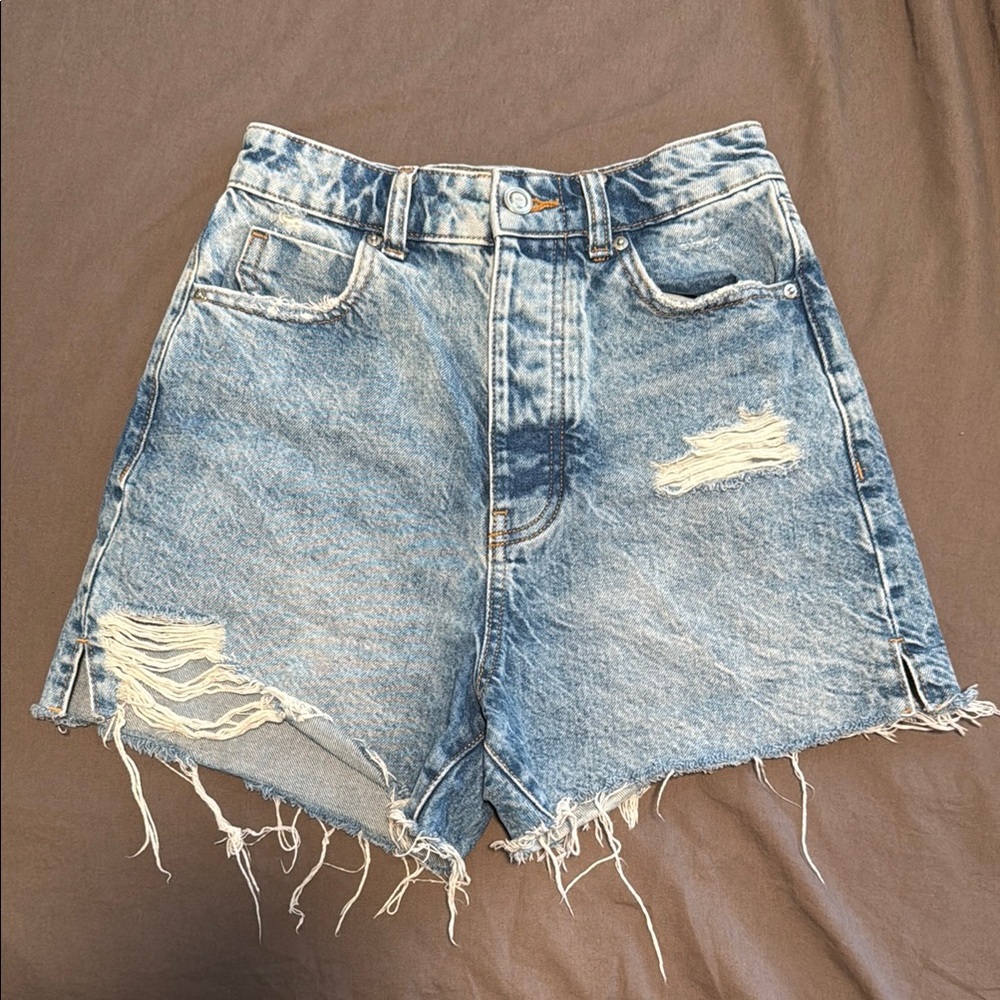 Zara High Rise Jean Shorts